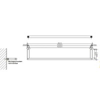 0520816 MK HTE45 Тримач рушників, рожеве золото (1 сорт) DECOR WALTHER фото 1