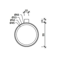 0522616 MK WMG Склянка підвісна, рожеве золото (1 сорт) DECOR WALTHER фото 2