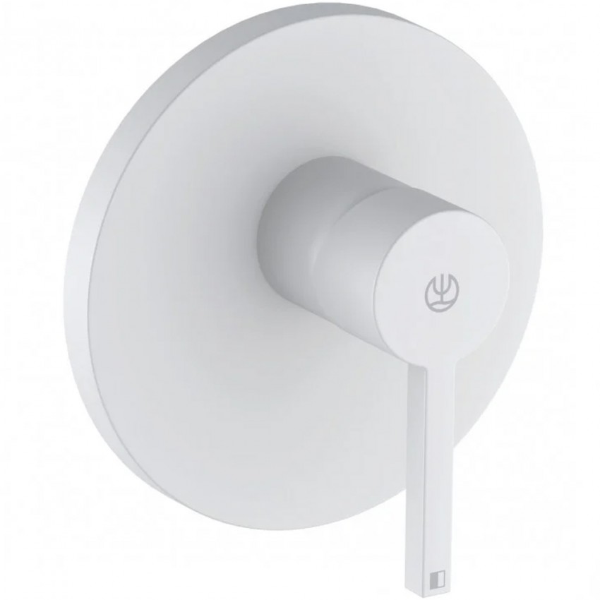 206555315 KLUDI NOVA FONTE Puristic Зовнішня частина змішувача для душу, білий мат (1 сорт) KLUDI