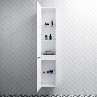 M80CHL0366WG38 LIKE Шафа-колона, підвісна, 36 см, ліва, двері, біла, глянець, шт (1 сорт) AM.PM фото 3