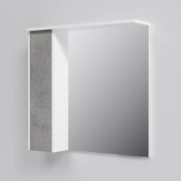 M91MPL0751BF38 GEM S, Дзеркало, частково дзеркальна шафа, ліва,75 см,з підсвічуванням, білий/базальт (1 сорт) AM.PM фото 3