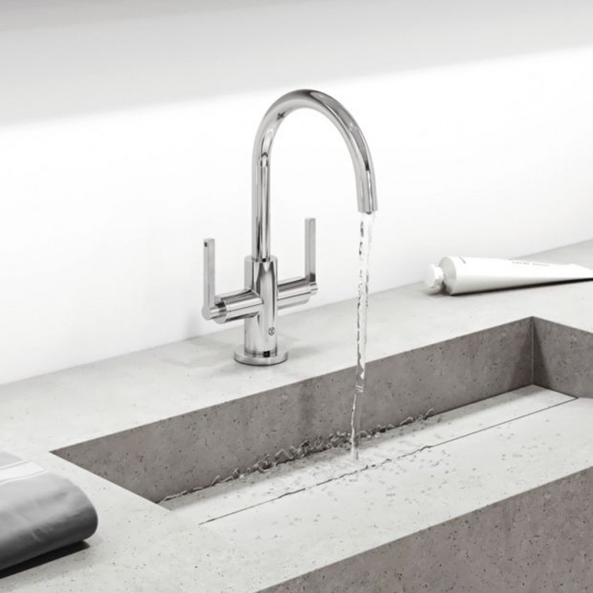 201180515 KLUDI NOVA FONTE Змішувач для раковини PURISTIC, хром (1 сорт) KLUDI фото 2