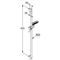 6993039-00 xDIVE – 3S Душовий набір, 3 режими струменю, 900 мм., чорний матовий (1 сорт) KLUDI фото 1