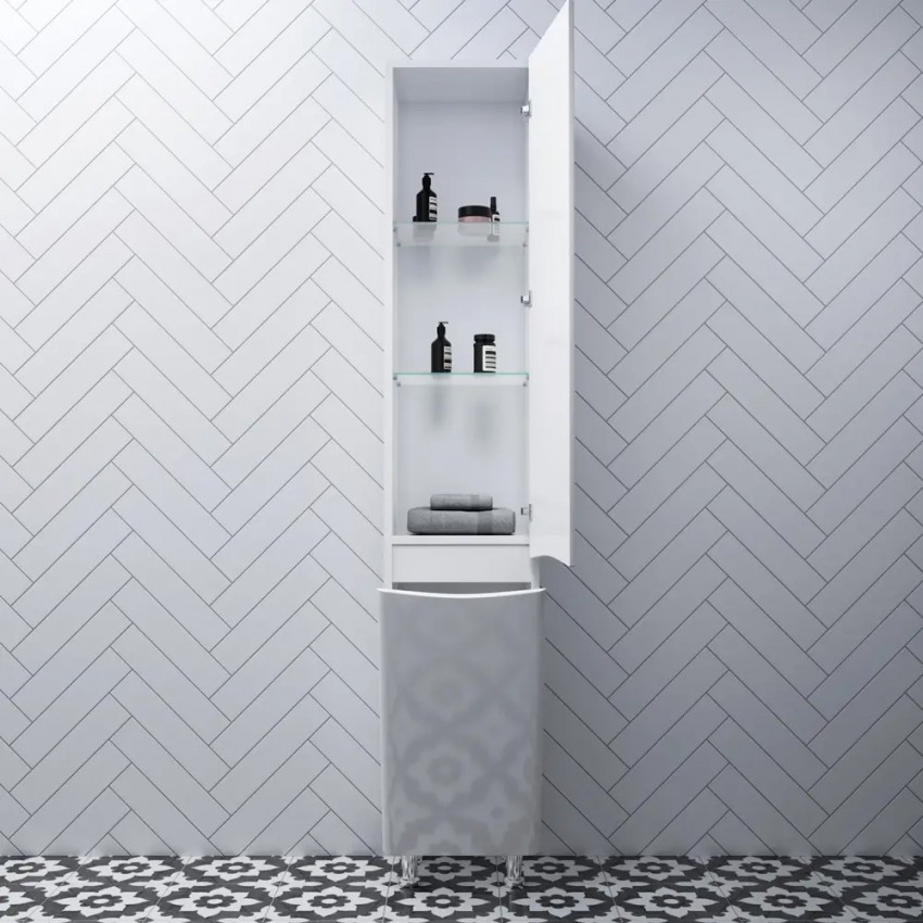 M80CSR0361WG38 LIKE Шафа-колонна на підлогу, права 36 см, білий глянець (1 сорт) AM.PM фото 4