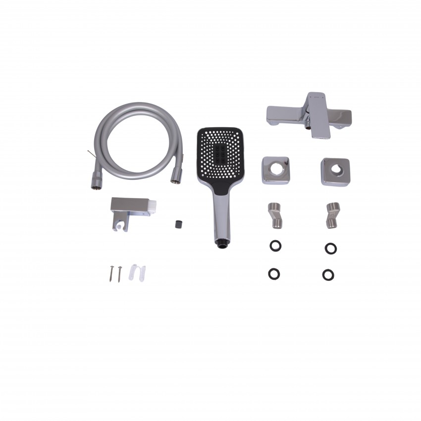 Змішувач для душу Capricorn, Chrome (k35) з душовим гарнітуром QTCAP4060102C48221 Qtap QTAP фото 4