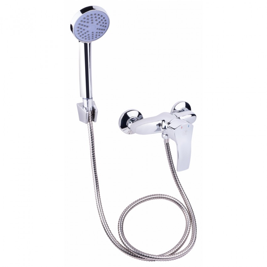 Змішувач для душу Anny 010, Chrome (k40) із душовим гарнітуром LDANN010CRM35124 Lidz LIDZ