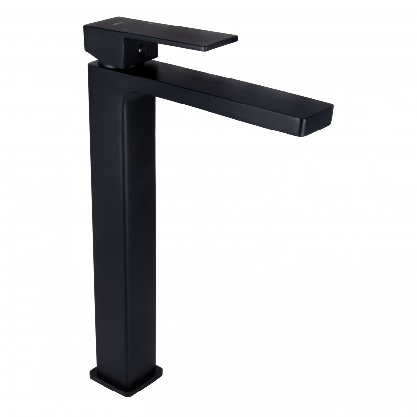 Змішувач для раковини високий Gemini, Matt Black (k35) QTGEM269BLM45678 Qtap QTAP