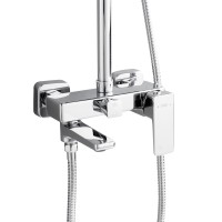 Душова система латунна, універсальна Orion 1030, Chrome (k35) на три споживача (з виливом) LDORI1030CRM48092 Lidz LIDZ фото 2