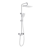 Душова система латунна, універсальна Orion 1030, Chrome (k35) на три споживача (з виливом) LDORI1030CRM48092 Lidz