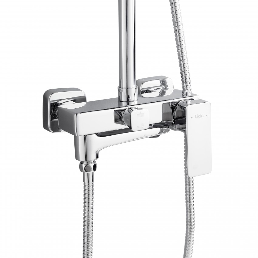Душова система латунна, універсальна Orion 1030, Chrome (k35) на три споживача (з виливом) LDORI1030CRM48092 Lidz LIDZ фото 3