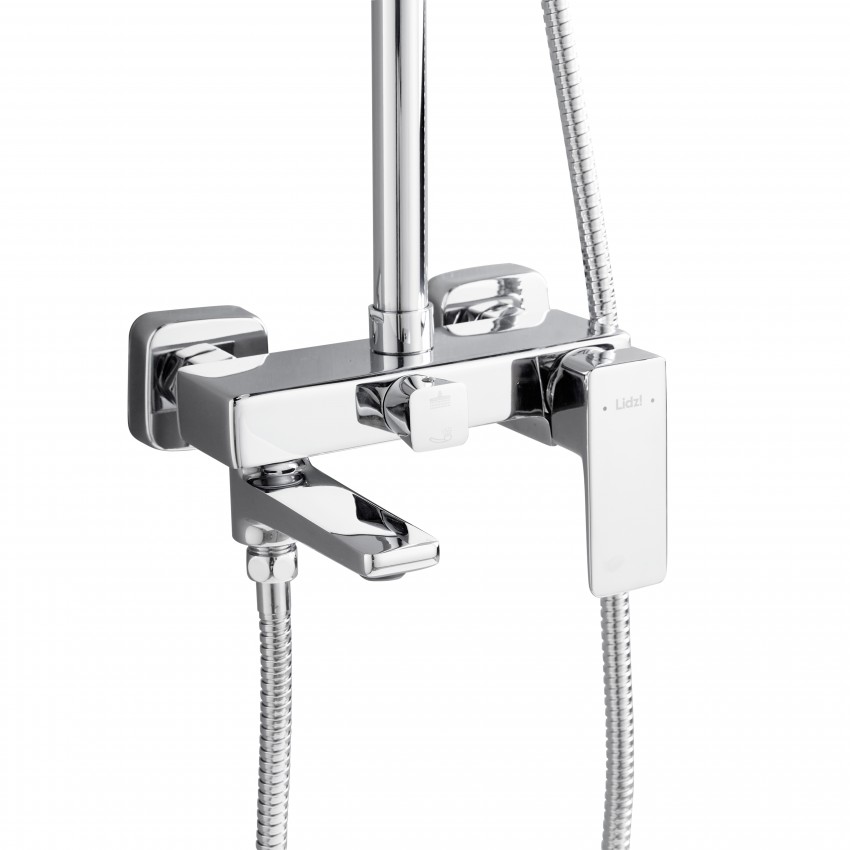 Душова система латунна, універсальна Orion 1030, Chrome (k35) на три споживача (з виливом) LDORI1030CRM48092 Lidz LIDZ фото 2