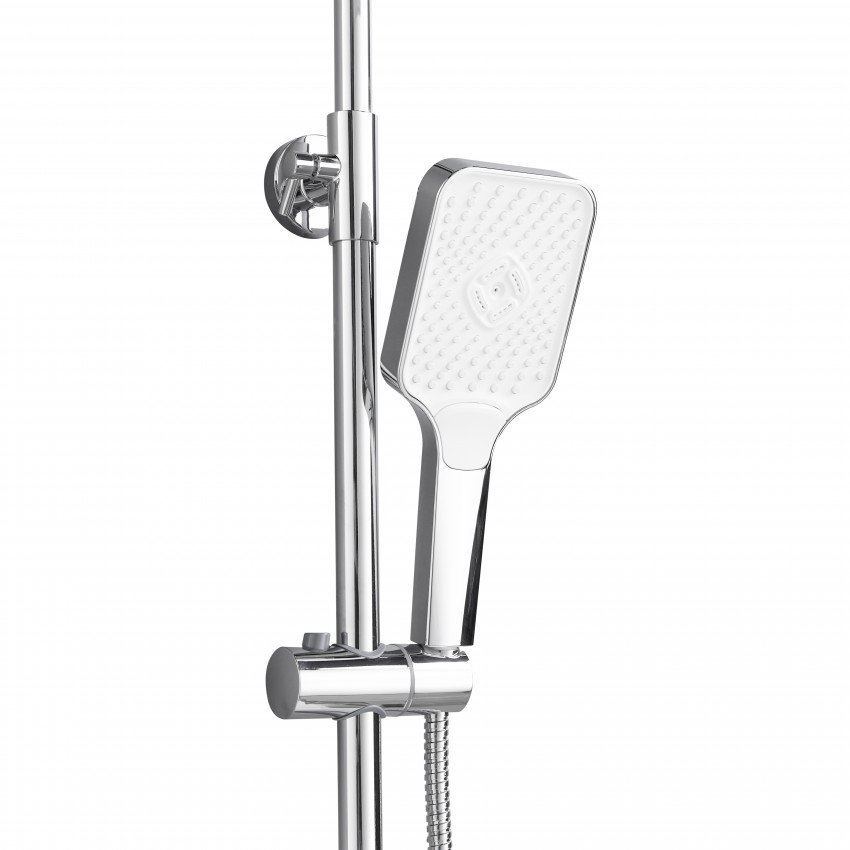 Душова система латунна, універсальна Orion 1030, Chrome (k35) на три споживача (з виливом) LDORI1030CRM48092 Lidz LIDZ фото 4