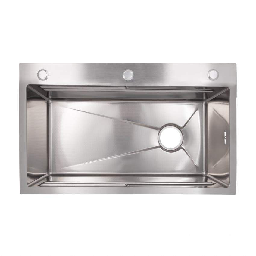 Мийка для кухні інтегрована Handmade H7545 Decor Honeycomb 3,0/1,0 мм LDH7545DEC48372 Lidz LIDZ фото 2