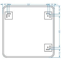4700700 Basic Дзеркало 700х700 закруглене (1 сорт) DEVIT фото 3