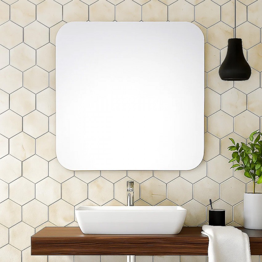 4700700 Basic Дзеркало 700х700 закруглене (1 сорт) DEVIT фото 4