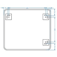 4800700 Basic Дзеркало 800х700 закруглене (1 сорт) DEVIT фото 3