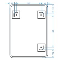 4500700 Basic Дзеркало 500х700 закруглене (1 сорт) DEVIT фото 3