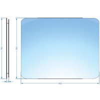 4900700 Basic Дзеркало 900х700 закруглене (1 сорт) DEVIT фото 2