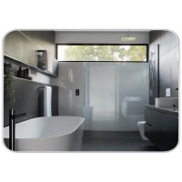 4100700 Basic Дзеркало 1000х700 закруглене (1 сорт) DEVIT фото 1