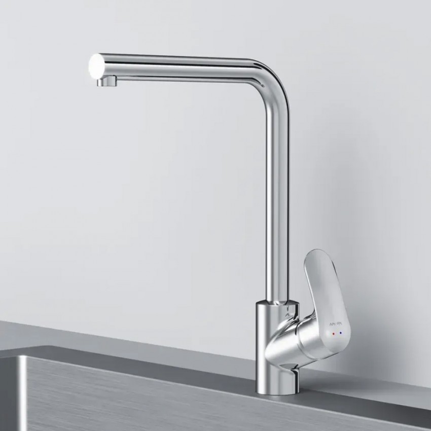 F8005000 Like, змішувач для кухні L-подібний вилив, хром, шт (1 сорт) AM.PM фото 3