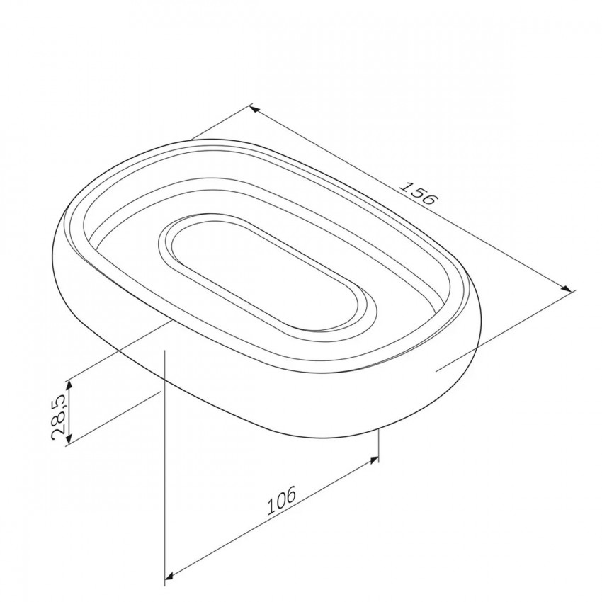 A3031200 Sensation Мильниця окремостояча, хром (1 сорт) AM.PM фото 3