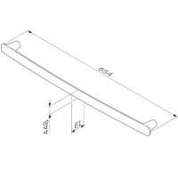 A30346400 Sensation Вішалка для рушників, 60 см, хром (1 сорт) AM.PM фото 3