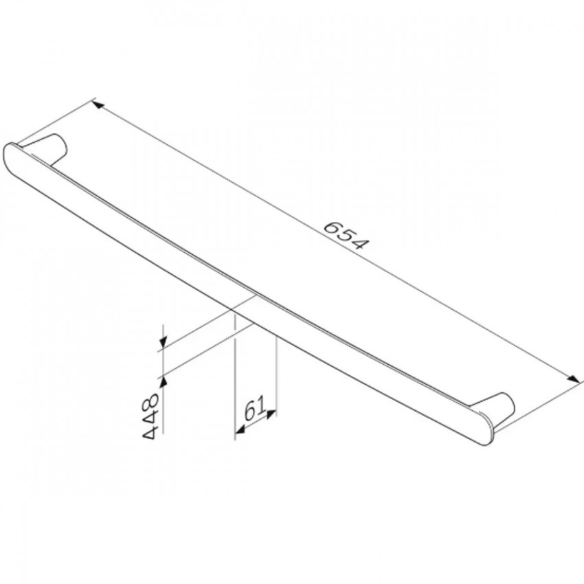 A30346400 Sensation Вішалка для рушників, 60 см, хром (1 сорт) AM.PM фото 3