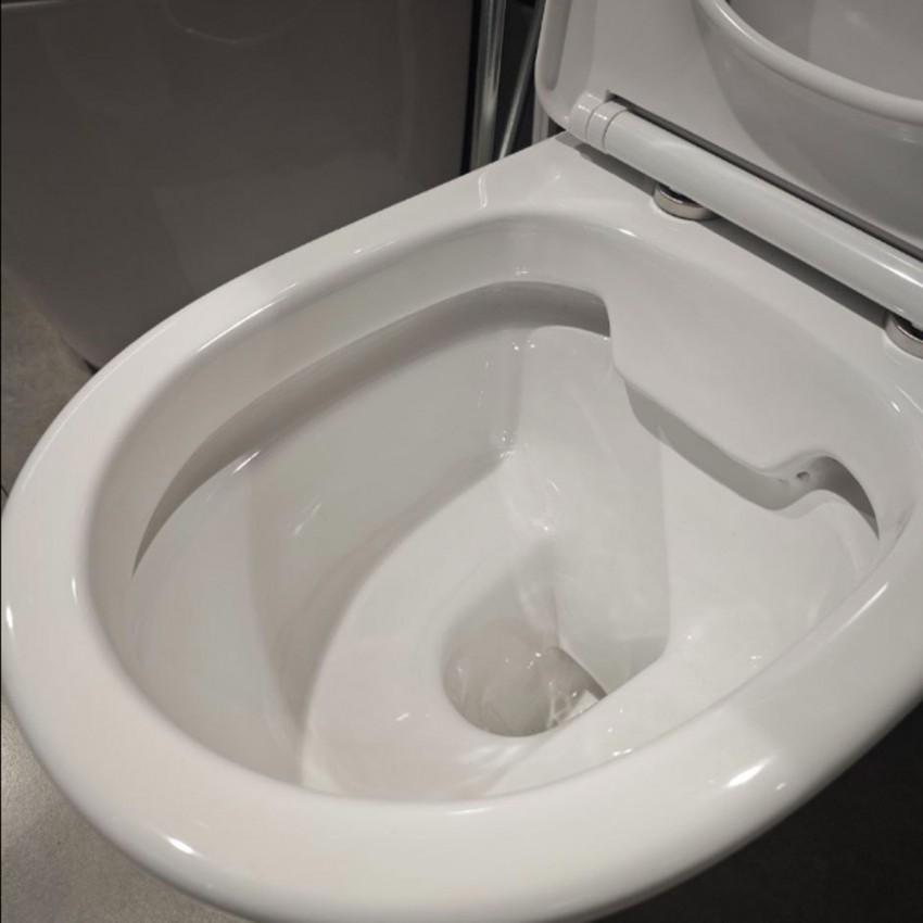 3020147 Basic Round Компакт безобідковий з кришкою soft-close, білий (1 сорт) DEVIT фото 2