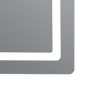 Дзеркало настінне Mideya (MI2) 600х800 мм, прямокутне, з LED-підсвіткою Touch,  антизапотіванням, димером, рег. яскравості Qtap QTAP фото 2