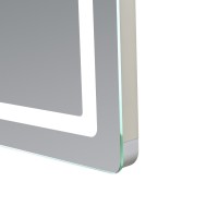 Дзеркало настінне Mideya (MI2) 600х800 мм, прямокутне, з LED-підсвіткою Touch,  антизапотіванням, димером, рег. яскравості Qtap QTAP фото 3