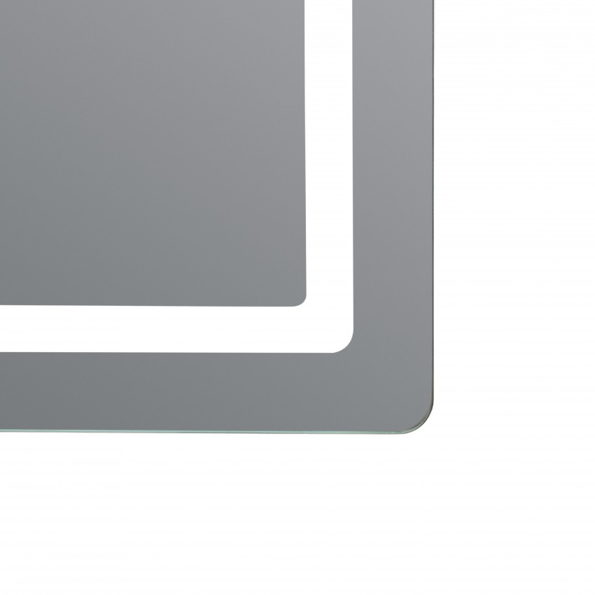 Дзеркало настінне Mideya (MI2) 600х800 мм, прямокутне, з LED-підсвіткою Touch,  антизапотіванням, димером, рег. яскравості Qtap QTAP фото 2