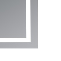 Дзеркало настінне Mideya (MI1) 800x800 мм, прямокутне, з LED-підсвіткою Touch, антизапотіванням, димером, рег. яскравості Qtap QTAP фото 2