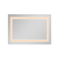 Дзеркало настінне Cardinal (CA1) 800х600 мм, прямокутне, з LED-підсвіткою Touch, антизапотіванням, димером, рег. темп. кольору (3000-6500K), Reverse Qtap QTAP фото 4