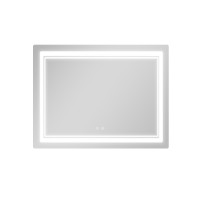 Дзеркало настінне Cardinal (CA2) 1000х800 мм, прямокутне, з LED-підсвіткою Touch, антизапотіванням, димером, рег. темп. кольору (3000-6500K) Qtap QTAP фото 3