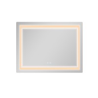 Дзеркало настінне Cardinal (CA2) 1000х800 мм, прямокутне, з LED-підсвіткою Touch, антизапотіванням, димером, рег. темп. кольору (3000-6500K) Qtap QTAP фото 4