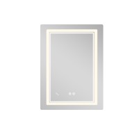 Дзеркало настінне Cardinal (CA2) 600х800 мм, прямокутне, з LED-підсвіткою Touch, антизапотіванням, димером, рег. темп. кольору (3000-6500K), Reverse Qtap QTAP фото 4