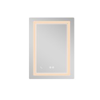 Дзеркало настінне Cardinal (CA2) 600х800 мм, прямокутне, з LED-підсвіткою Touch, антизапотіванням, димером, рег. темп. кольору (3000-6500K), Reverse Qtap QTAP фото 3