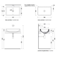 NL62INC NILE Раковина на стільницю, antracite (1 сорт) FLAMINIA фото 2