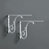 MNSAR Кронштейн металевий, білий (пара) (1 сорт) SIMAS фото 1