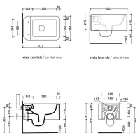 NL118G NILE Унітаз підвісний, antracite (1 сорт) FLAMINIA фото 2