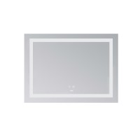 Дзеркало настінне Kubis (KU1) 700х500 мм, прямокутне, з LED-підсвічуванням Touch,  антизапотіванням, димером, рег. яскравості Lidz LIDZ фото 2