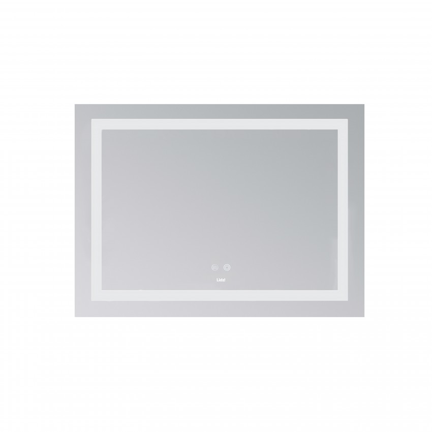 Дзеркало настінне Kubis (KU1) 700х500 мм, прямокутне, з LED-підсвічуванням Touch,  антизапотіванням, димером, рег. яскравості Lidz LIDZ фото 2
