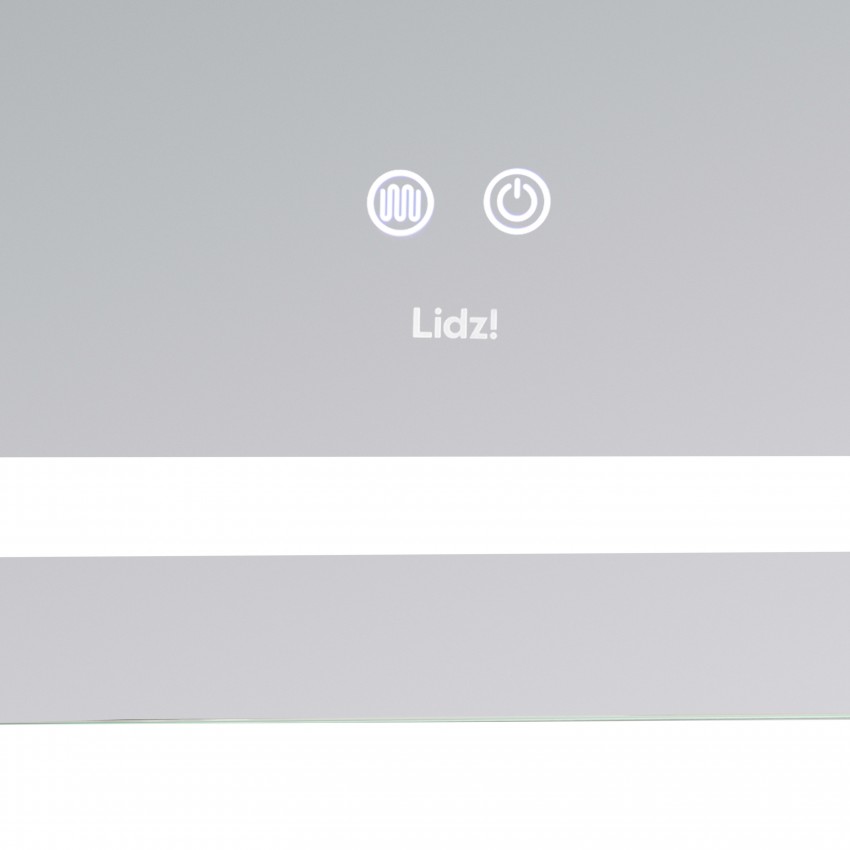 Дзеркало настінне Kubis (KU2) 700х500 мм, прямокутне, з LED-підсвічуванням Touch,  антизапотіванням, димером, рег. яскравості Lidz LIDZ фото 4