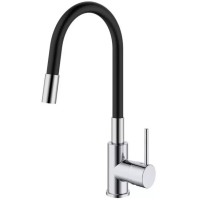 5417031 Nova Змішувач д/кухні з гнучким виливом, хром (1 сорт) DEVIT