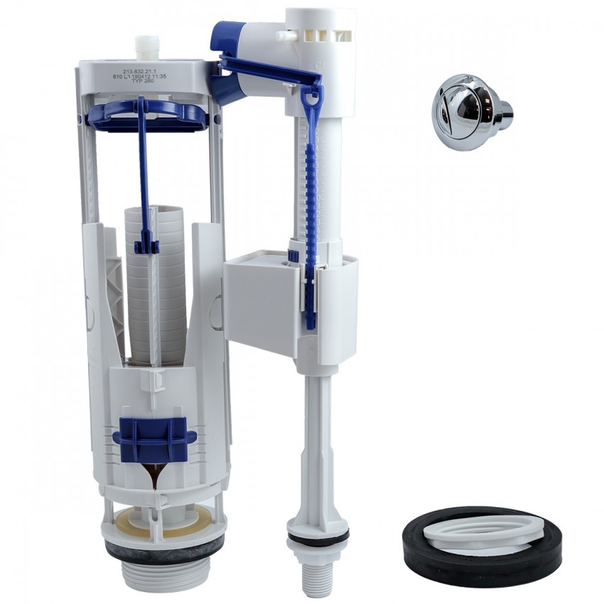 3010110/3010120 Зливний та наборний механізм д/компакту LAGUNA та UP (1 сорт) DEVIT