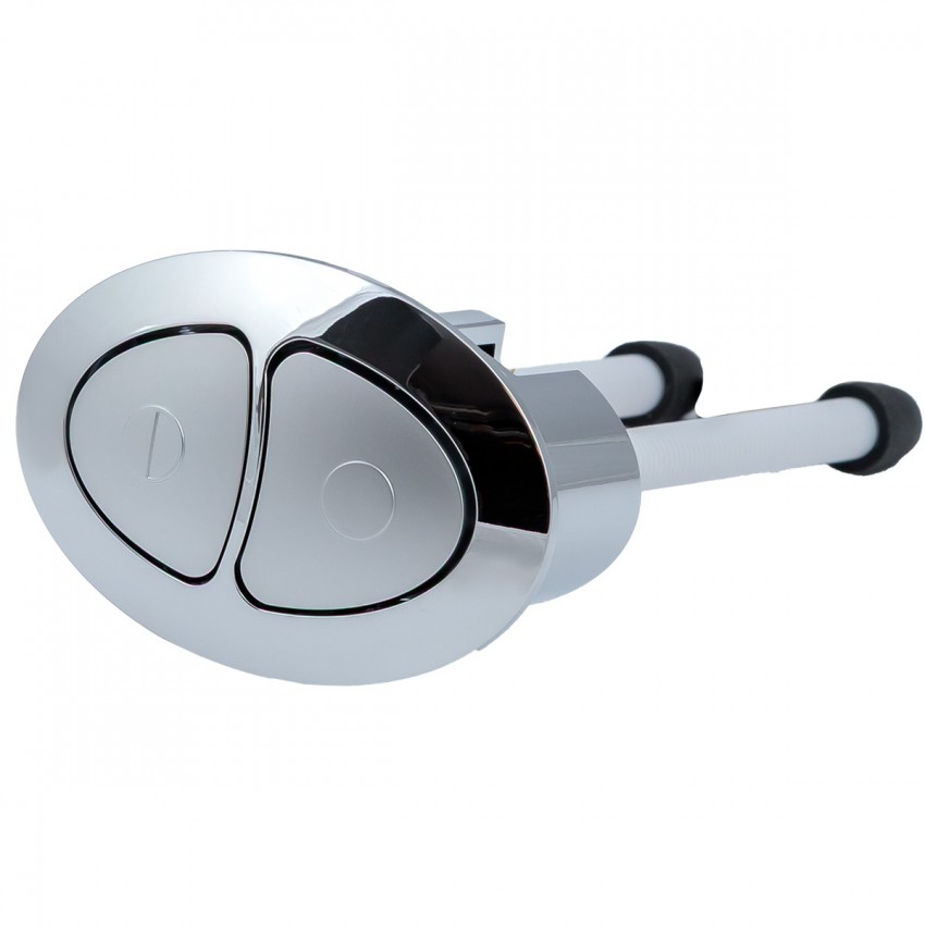 3010122 VINTAGE Кнопка для зливного механізму, хром/мат (1 сорт) DEVIT