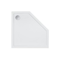 Набір: Душова кабіна Scorpio BLA10995-AC6, 2120x900x900 мм, п'ятикутна, скло прозоре 6 мм CalcLess + Душовий піддон Diamond 309912 Qtap QTAP фото 3