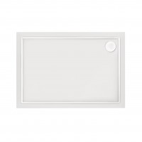 Душовий піддон Tern 3012812, 120x80x12 см, прямокутний, акриловий + ніжки, діаметр зливу 90 мм Qtap QTAP фото 2