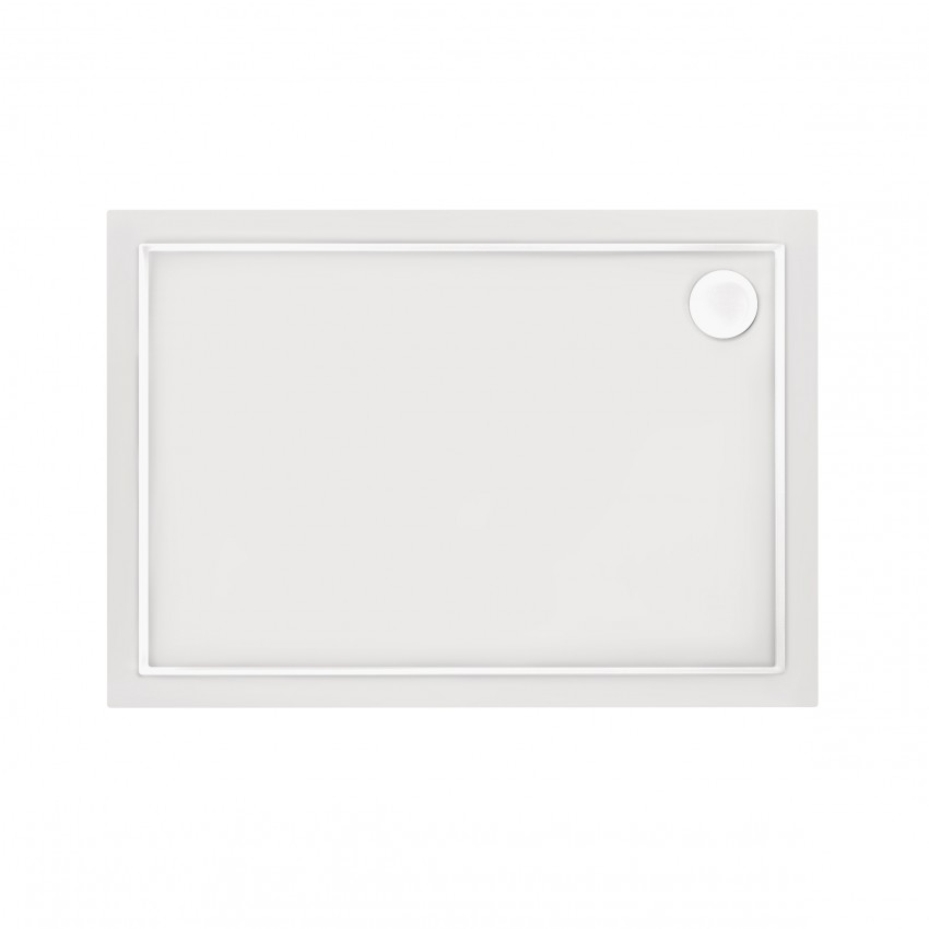 Душовий піддон Tern 3012812, 120x80x12 см, прямокутний, акриловий + ніжки, діаметр зливу 90 мм Qtap QTAP фото 2