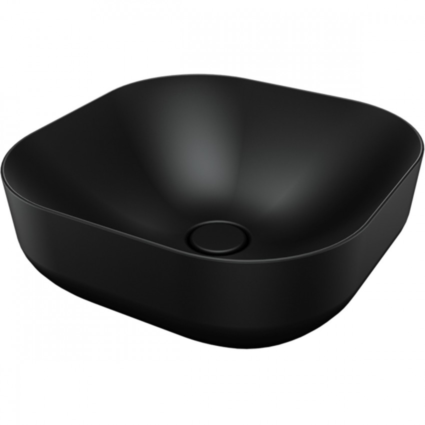 MBLVP1  POOL 1  раковина на стільницю без перелива 42х42, в кольорі графіт (1 сорт) SDR фото 1